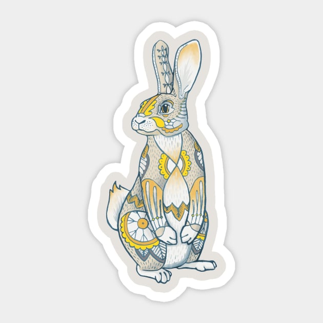 Mandala Bunny Sticker by Theysaurus